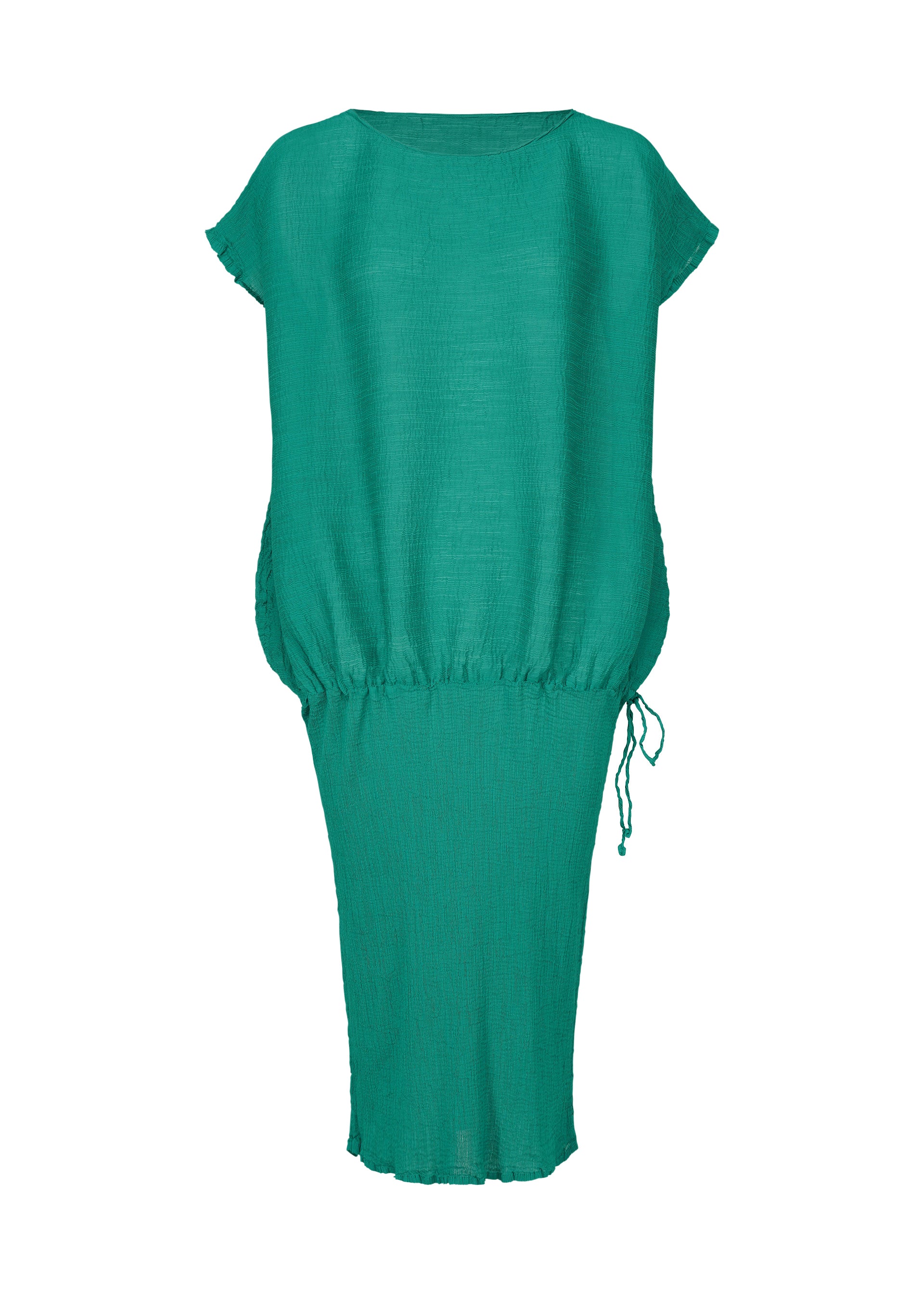 BALLOON SEE-THROUGH CREPE、ウィメンズ_ワンピース、グリーン