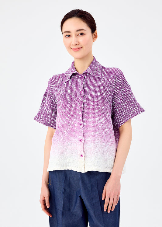 GRADATION GINGHAM CHECK CAULIFLOWER、ウィメンズ_トップス_トップ、着用画像1
