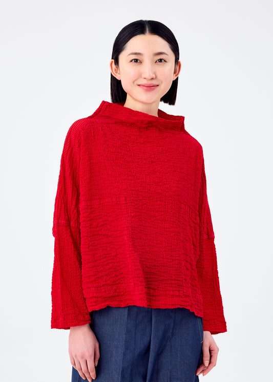 STRIPE FLOCKY CAULIFLOWER、ウィメンズ_トップス_トップ、着用画像1