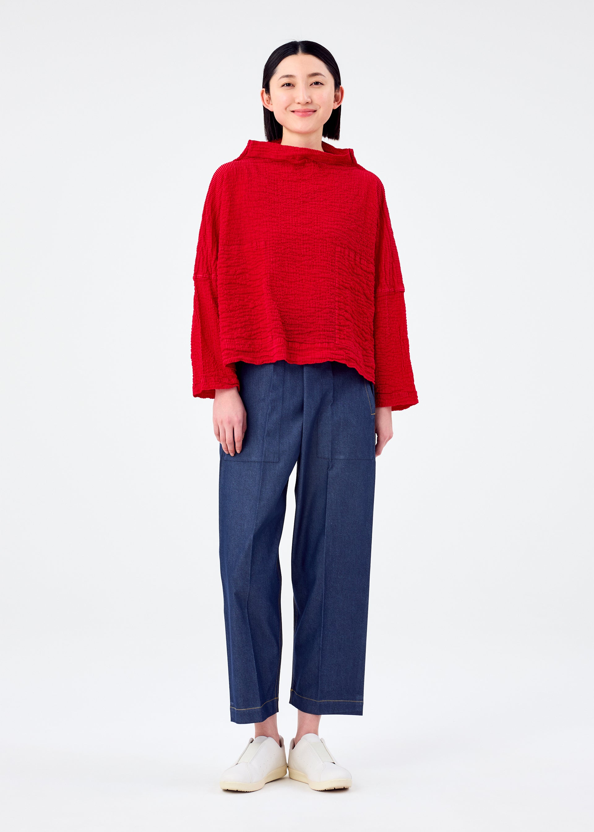 STRIPE FLOCKY CAULIFLOWER、ウィメンズ_トップス_トップ、着用画像3