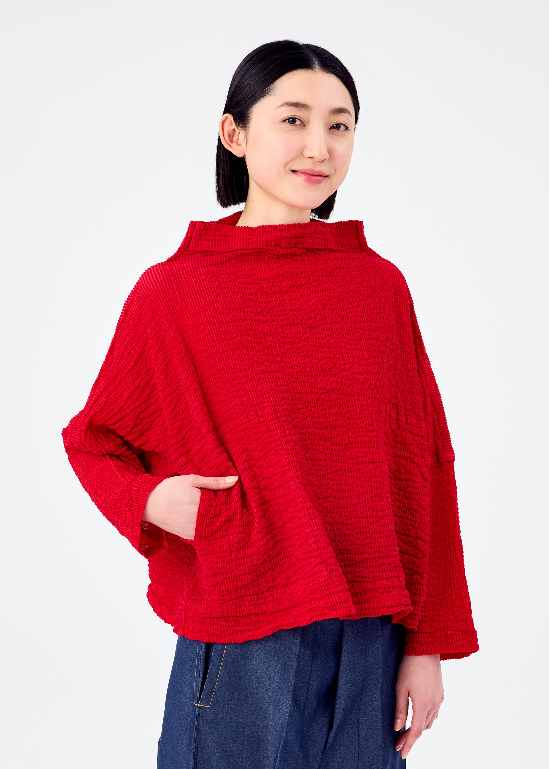 STRIPE FLOCKY CAULIFLOWER、ウィメンズ_トップス_トップ、着用画像4