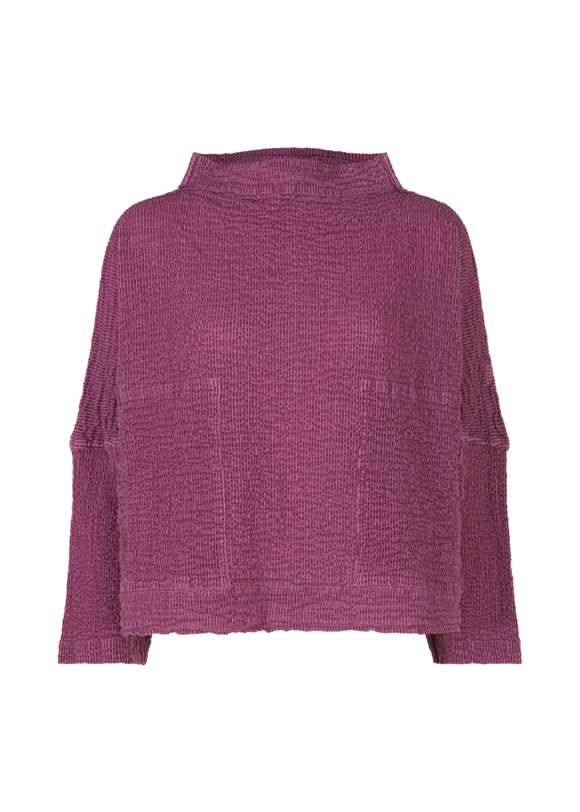 STRIPE FLOCKY CAULIFLOWER、ウィメンズ_トップス_トップ、パープル