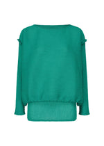 BALLOON SEE-THROUGH CREPE、ウィメンズ_トップス_トップ、グリーン