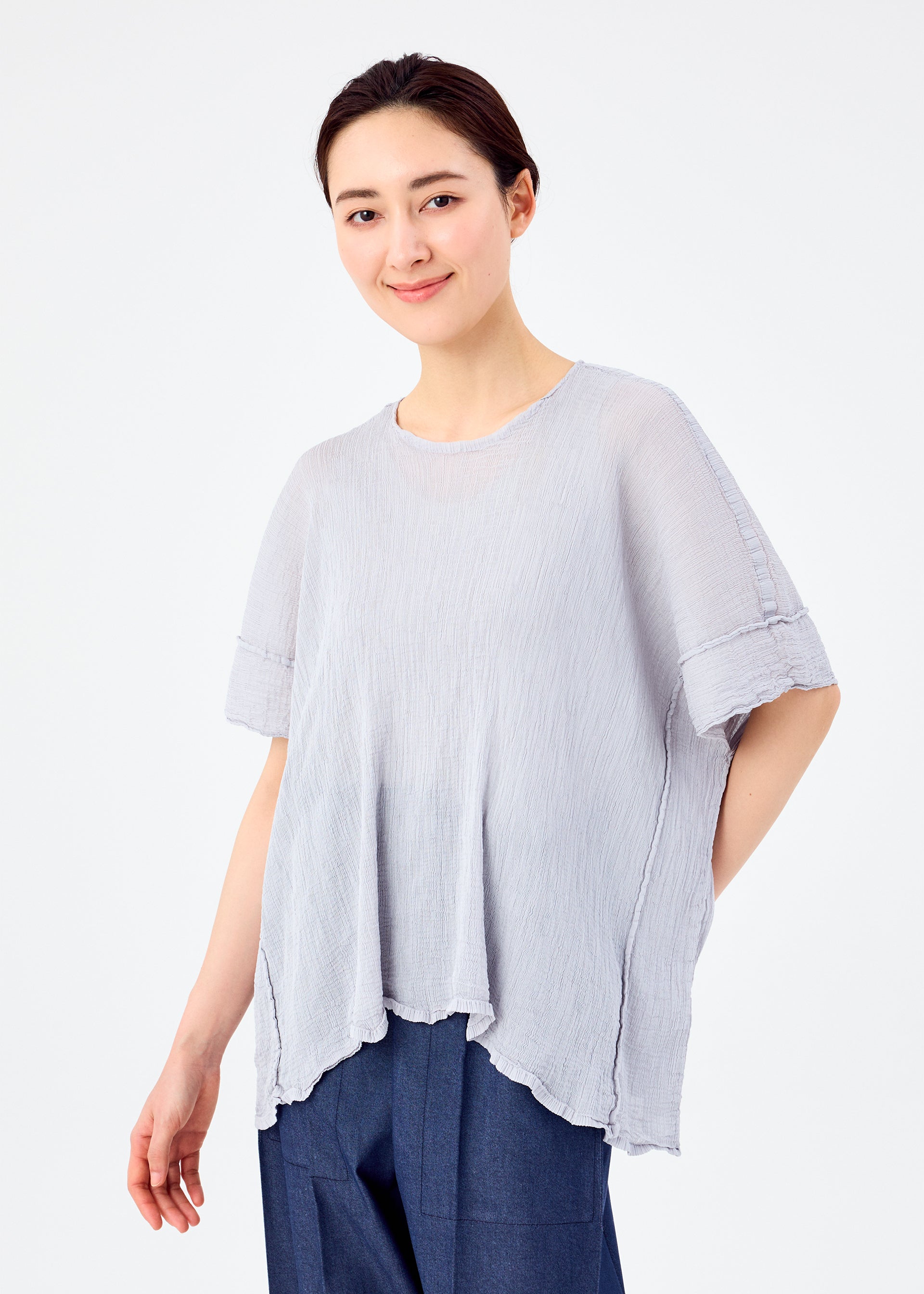 SQUARE SEE-THROUGH CREPE – isseymiyake.com
