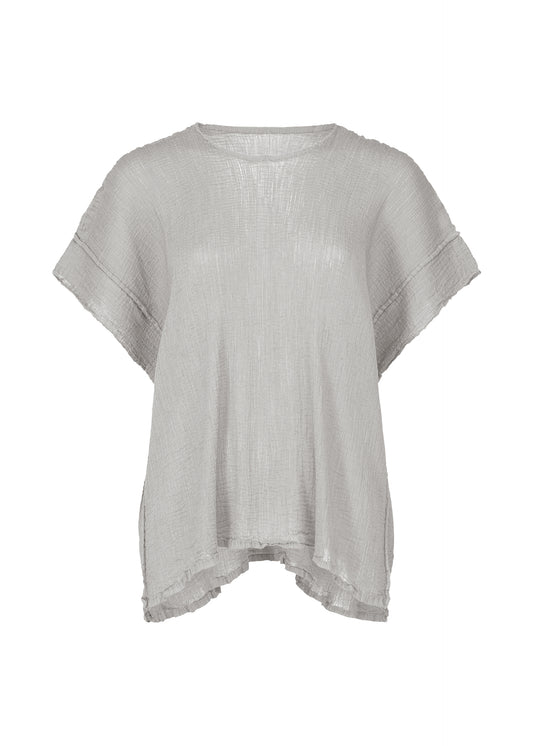 SQUARE SEE-THROUGH CREPE、ウィメンズ_トップス_トップ、グレー