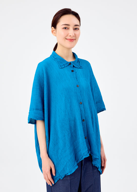 SQUARE SEE-THROUGH CREPE、ウィメンズ_トップス_カーディガン、着用画像1