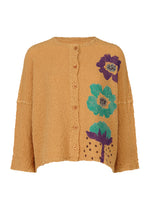 GROW PRINT CAULIFLOWER、ウィメンズ_トップス_カーディガン、ベージュ