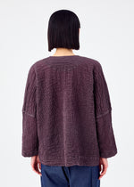 STRIPE FLOCKY CAULIFLOWER、ウィメンズ_トップス_カーディガン、着用画像2