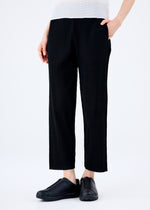 FINE KNIT PLEATS BLACK、ウィメンズ_パンツ、着用画像3