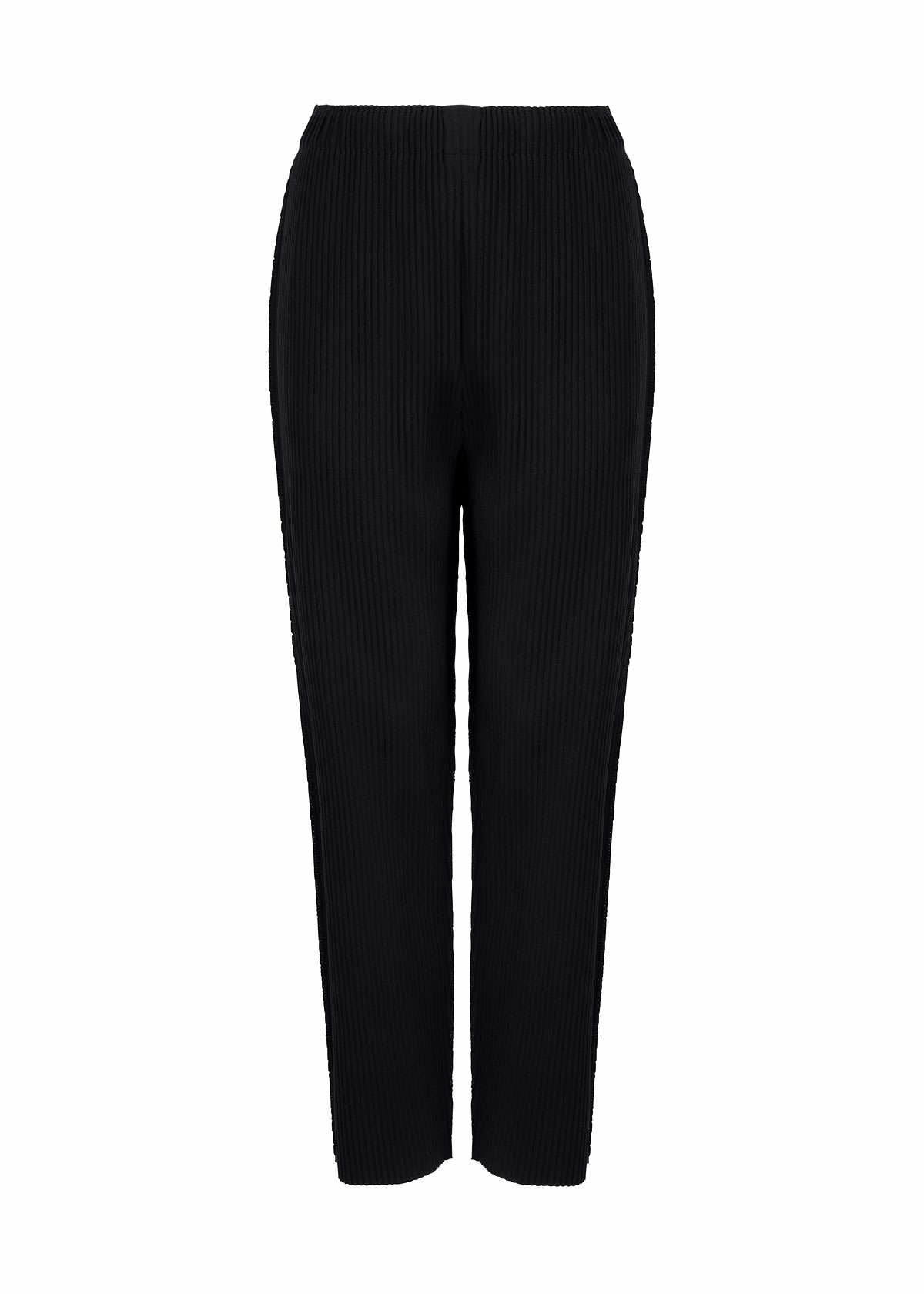 FINE KNIT PLEATS BLACK、ウィメンズ_パンツ、ブラック