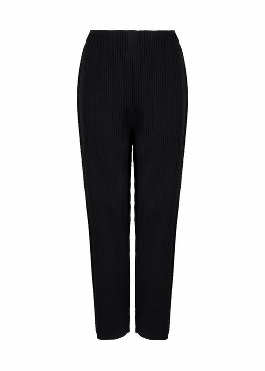 FINE KNIT PLEATS BLACK、ウィメンズ_パンツ、ブラック