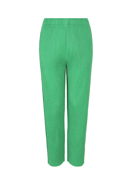 MIX FINE KNIT PLEATS BOTTOM、ウィメンズ_パンツ、グリーン
