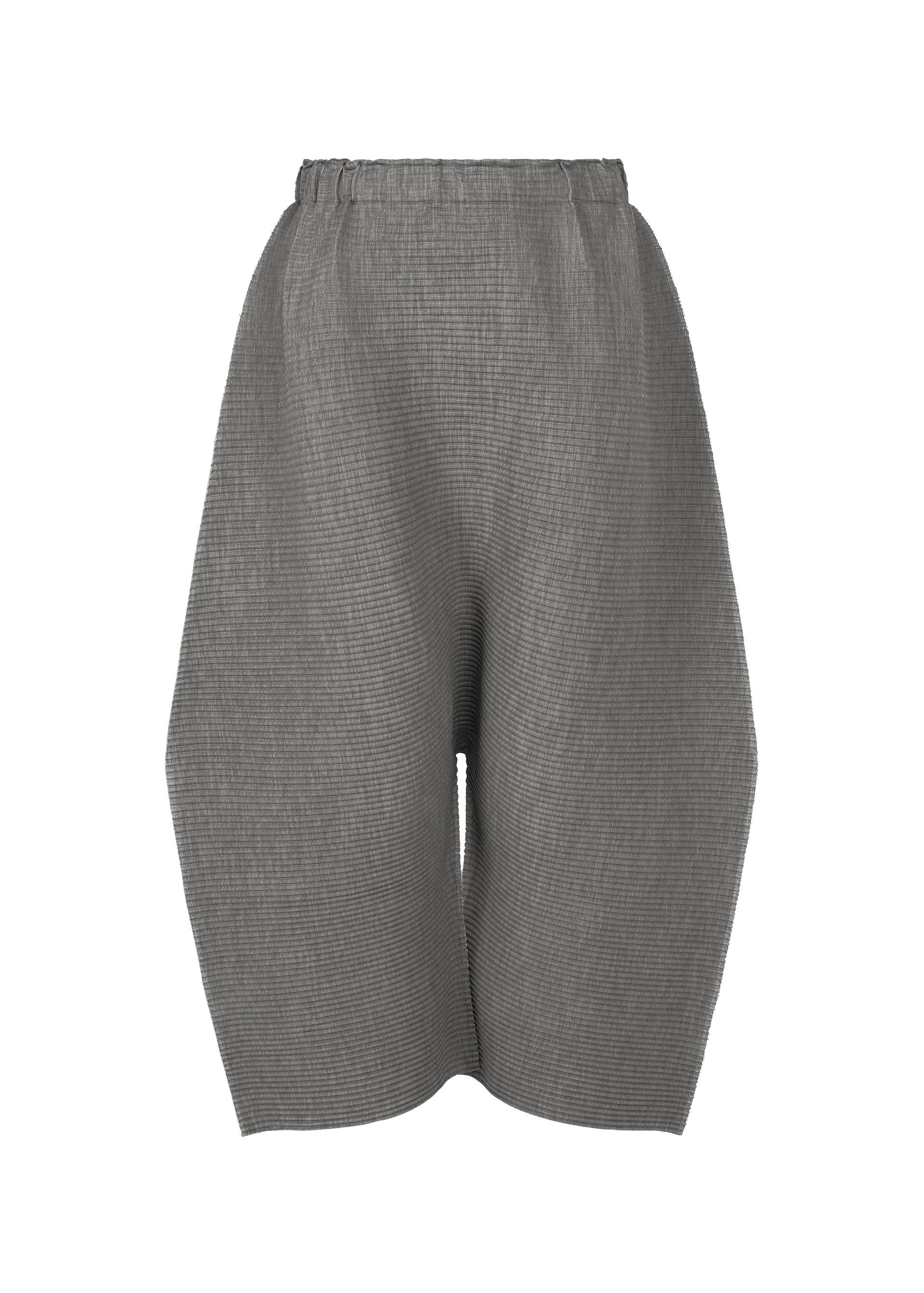 MIX FINE KNIT PLEATS BOTTOM、ウィメンズ_パンツ、グレー