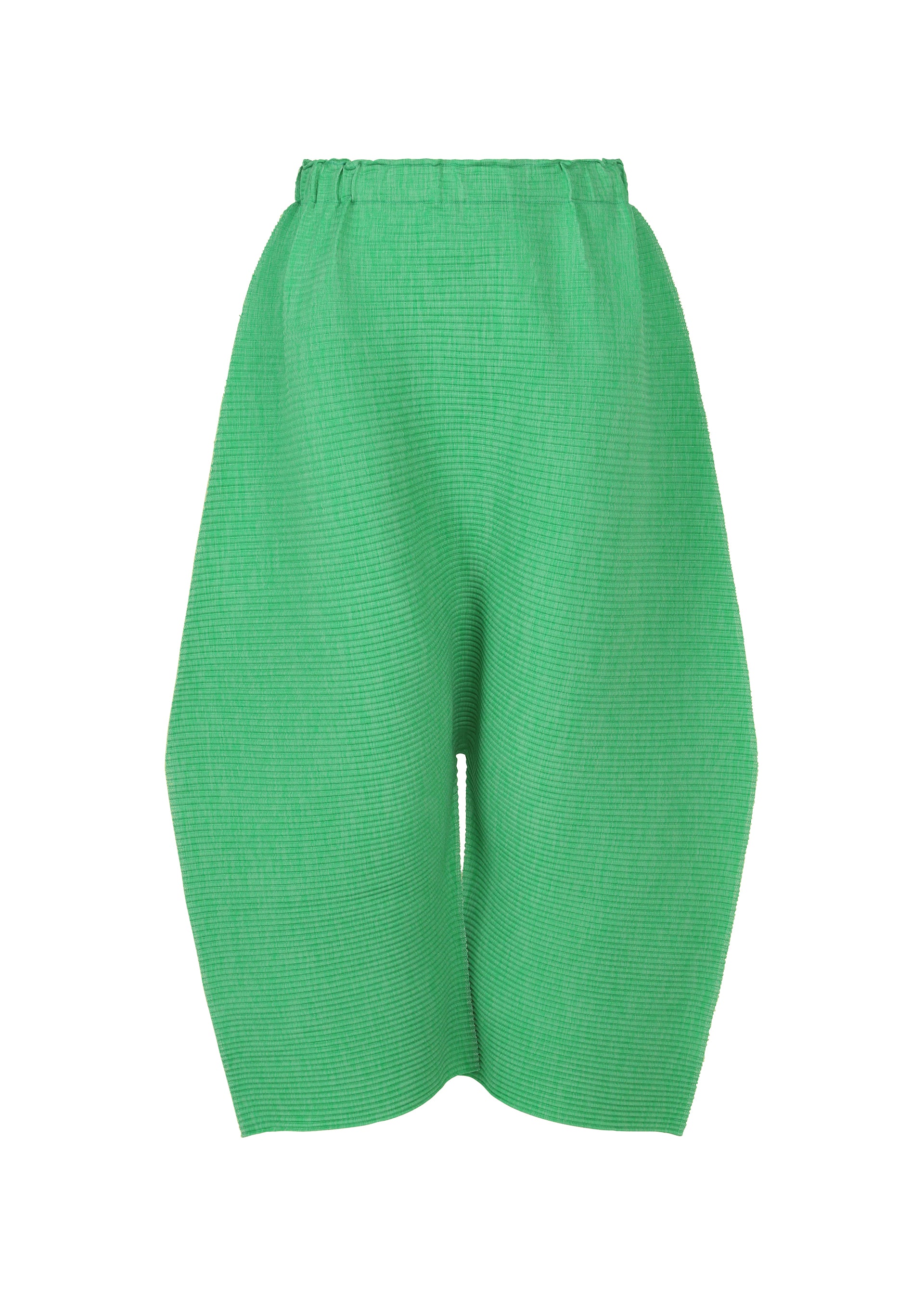 MIX FINE KNIT PLEATS BOTTOM、ウィメンズ_パンツ、グリーン