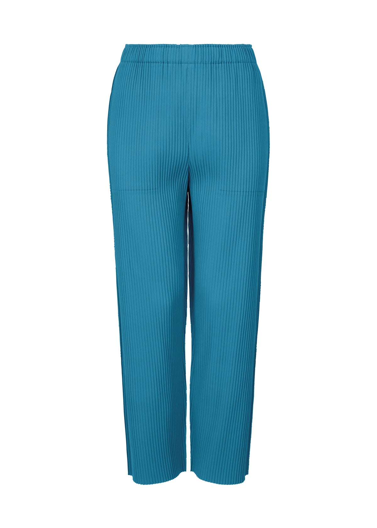 FINE KNIT PLEATS COLOR 1、ウィメンズ_パンツ、ブルー