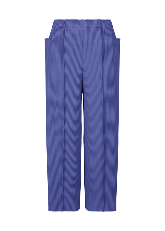 FINE KNIT PLEATS COLOR 1、ウィメンズ_パンツ、ブルー