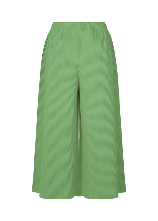 FINE KNIT PLEATS COLOR 2、ウィメンズ_パンツ、グリーン