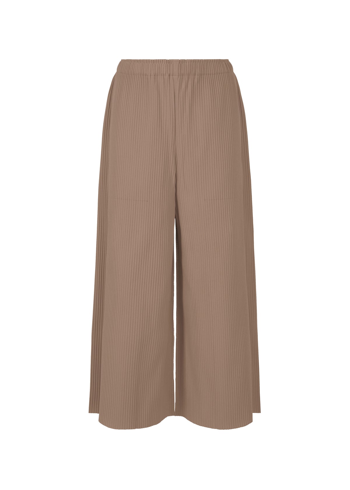 FINE KNIT PLEATS BOTTOM 2、ウィメンズ_パンツ、ブラウン