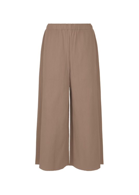 FINE KNIT PLEATS BOTTOM 2、ウィメンズ_パンツ、ブラウン