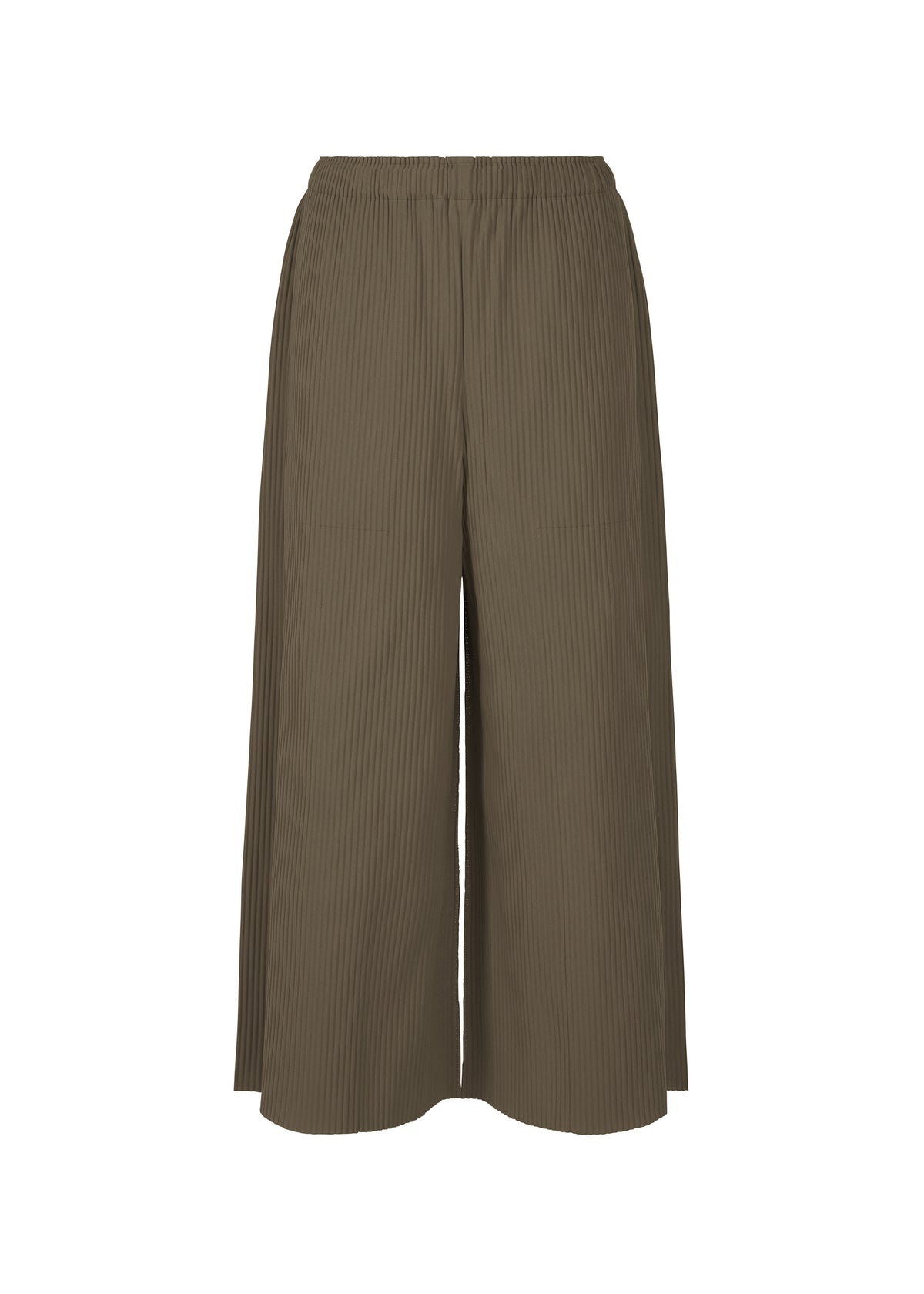 FINE KNIT PLEATS BOTTOM 2、ウィメンズ_パンツ、ブラウン