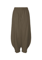 FINE KNIT PLEATS BOTTOM 2、ウィメンズ_パンツ、ブラウン