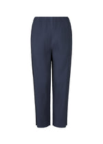 FINE KNIT PLEATS BOTTOM 3、ウィメンズ_パンツ、ネイビー