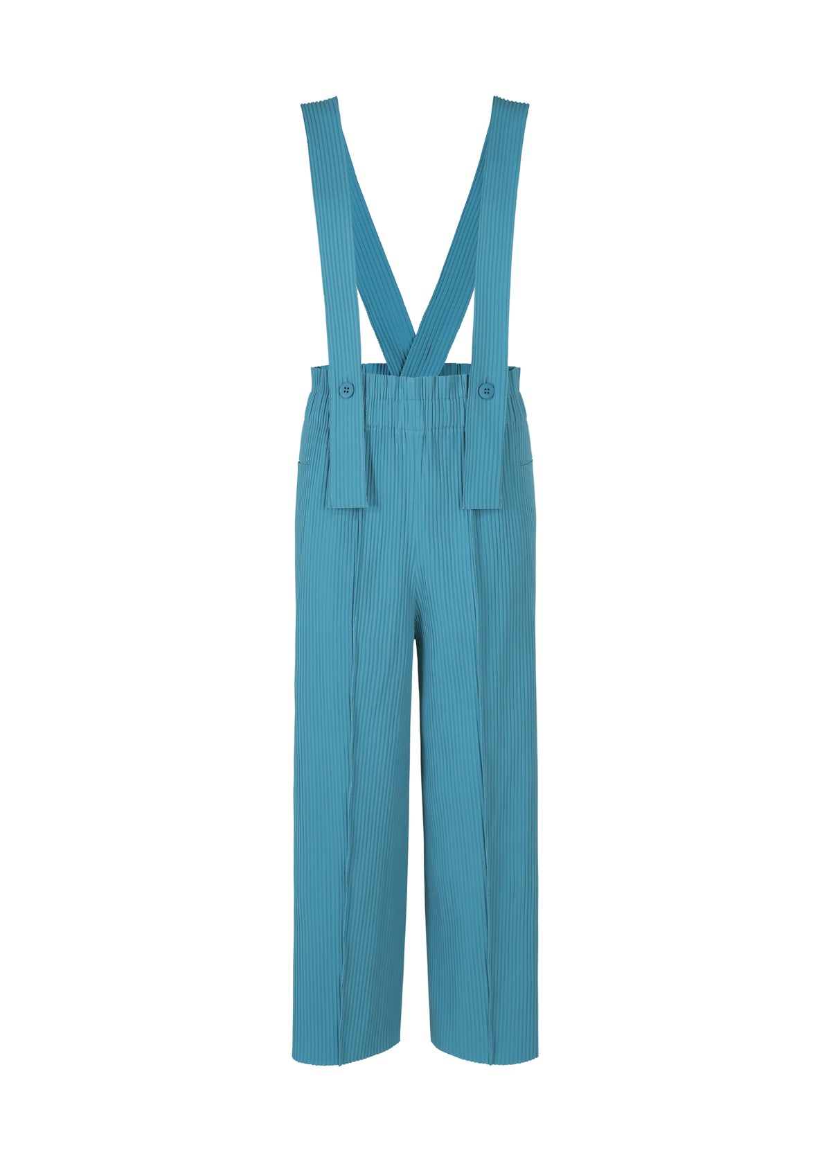 FINE KNIT PLEATS BOTTOM 3、ウィメンズ_パンツ、ブルー