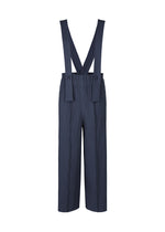 FINE KNIT PLEATS BOTTOM 3、ウィメンズ_パンツ、ネイビー