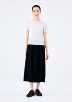 FINE KNIT PLEATS BLACK、ウィメンズ_スカート、着用画像1