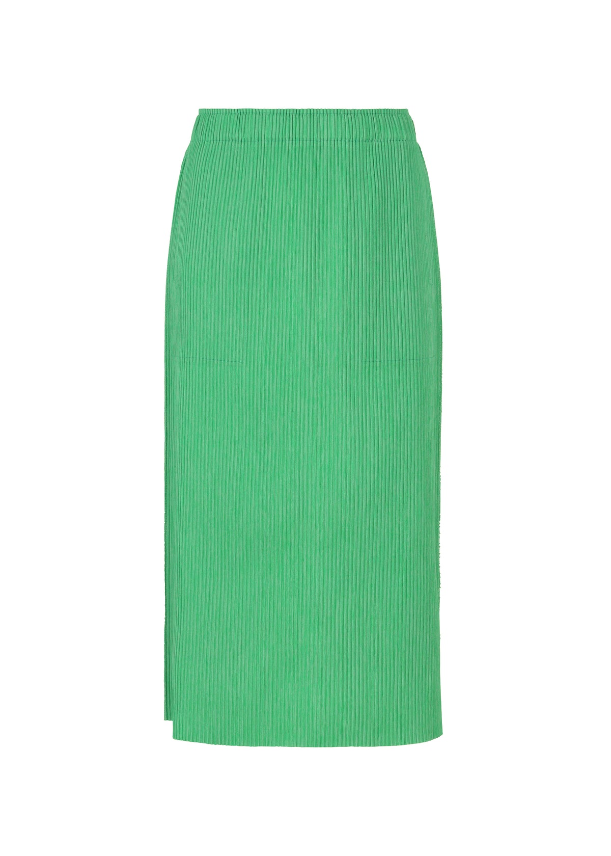 MIX FINE KNIT PLEATS BOTTOM、ウィメンズ_スカート、グリーン