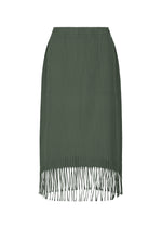 FRINGE PLEATS、ウィメンズ_スカート、カーキ
