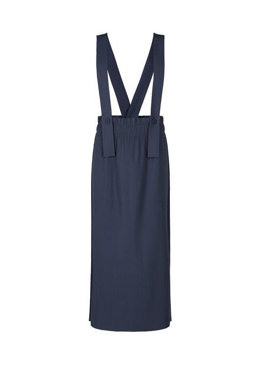 FINE KNIT PLEATS BOTTOM 3、ウィメンズ_スカート、ネイビー