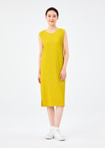 FINE KNIT PLEATS COLOR 2、ウィメンズ_ワンピース、着用画像1