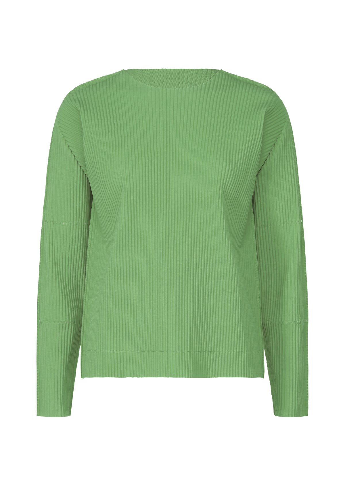 FINE KNIT PLEATS COLOR 2、ウィメンズ_トップス_トップ、グリーン