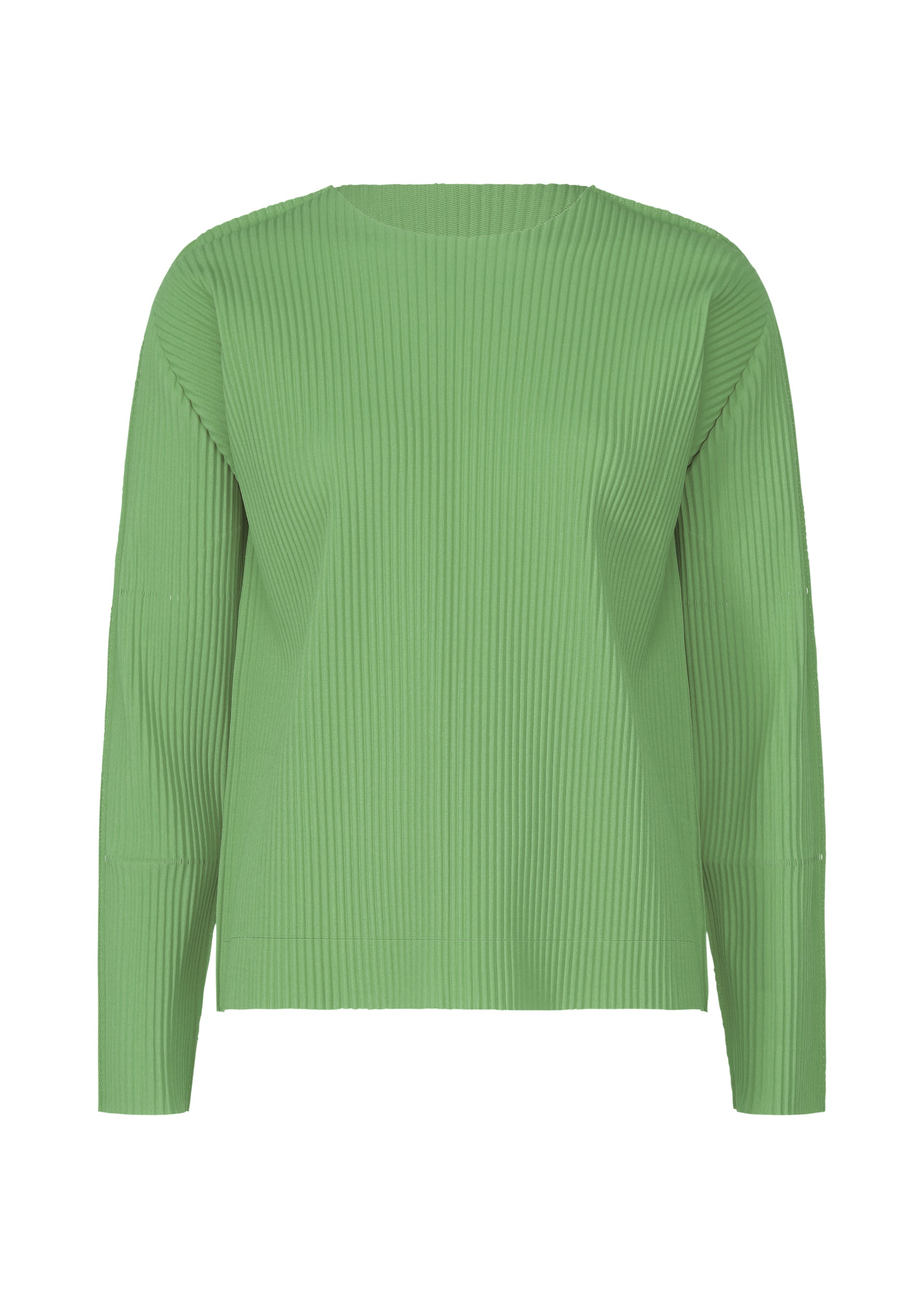 FINE KNIT PLEATS COLOR 2、ウィメンズ_トップス_トップ、グリーン