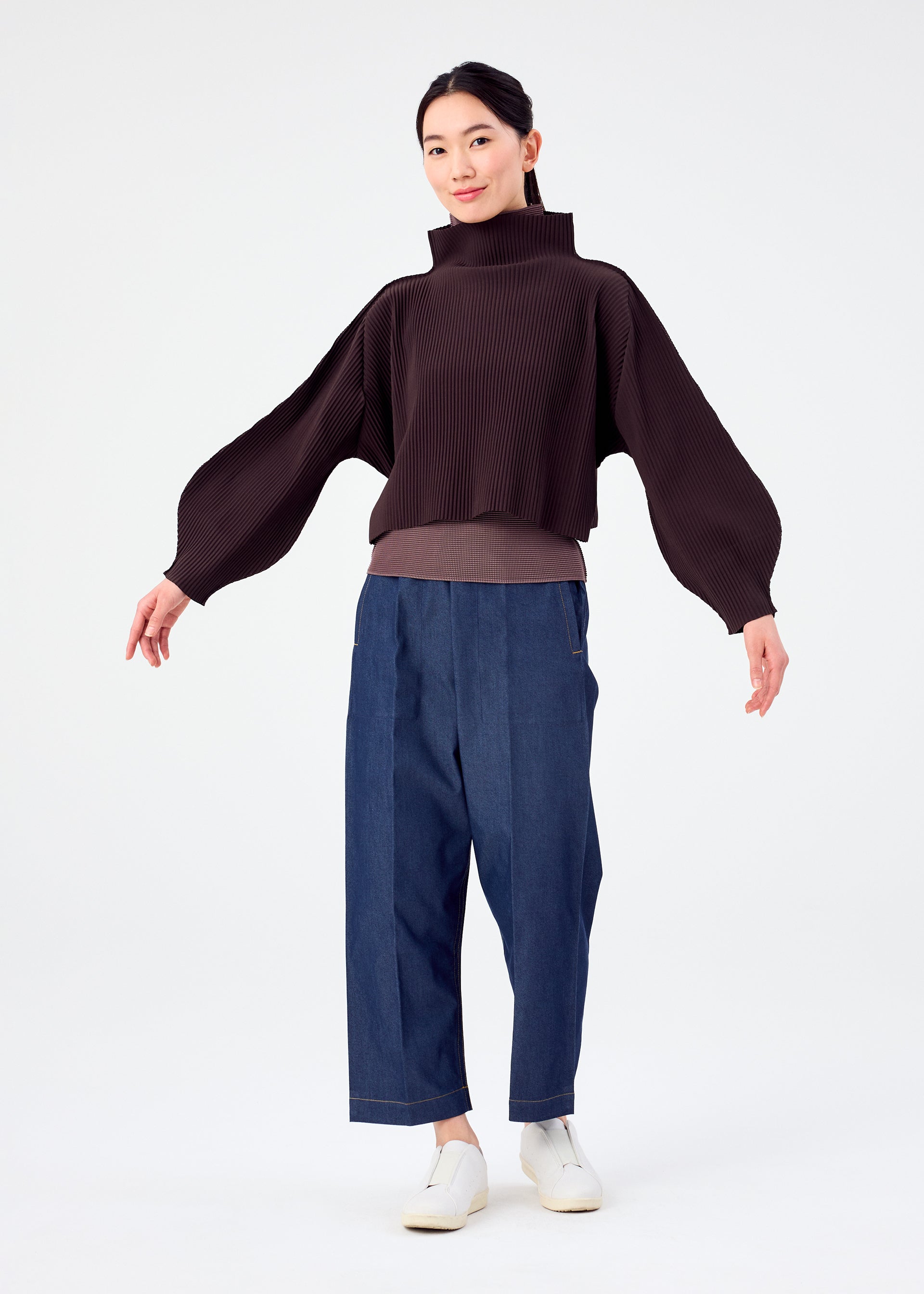 ROUND PLEATS、ウィメンズ_トップス_トップ、着用画像4