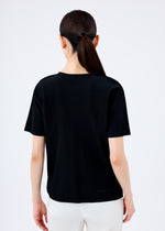 FINE KNIT PLEATS BLACK、ウィメンズ_トップス_トップ、着用画像2