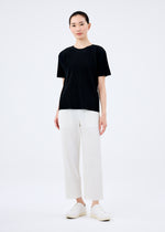 FINE KNIT PLEATS BLACK、ウィメンズ_トップス_トップ、着用画像3