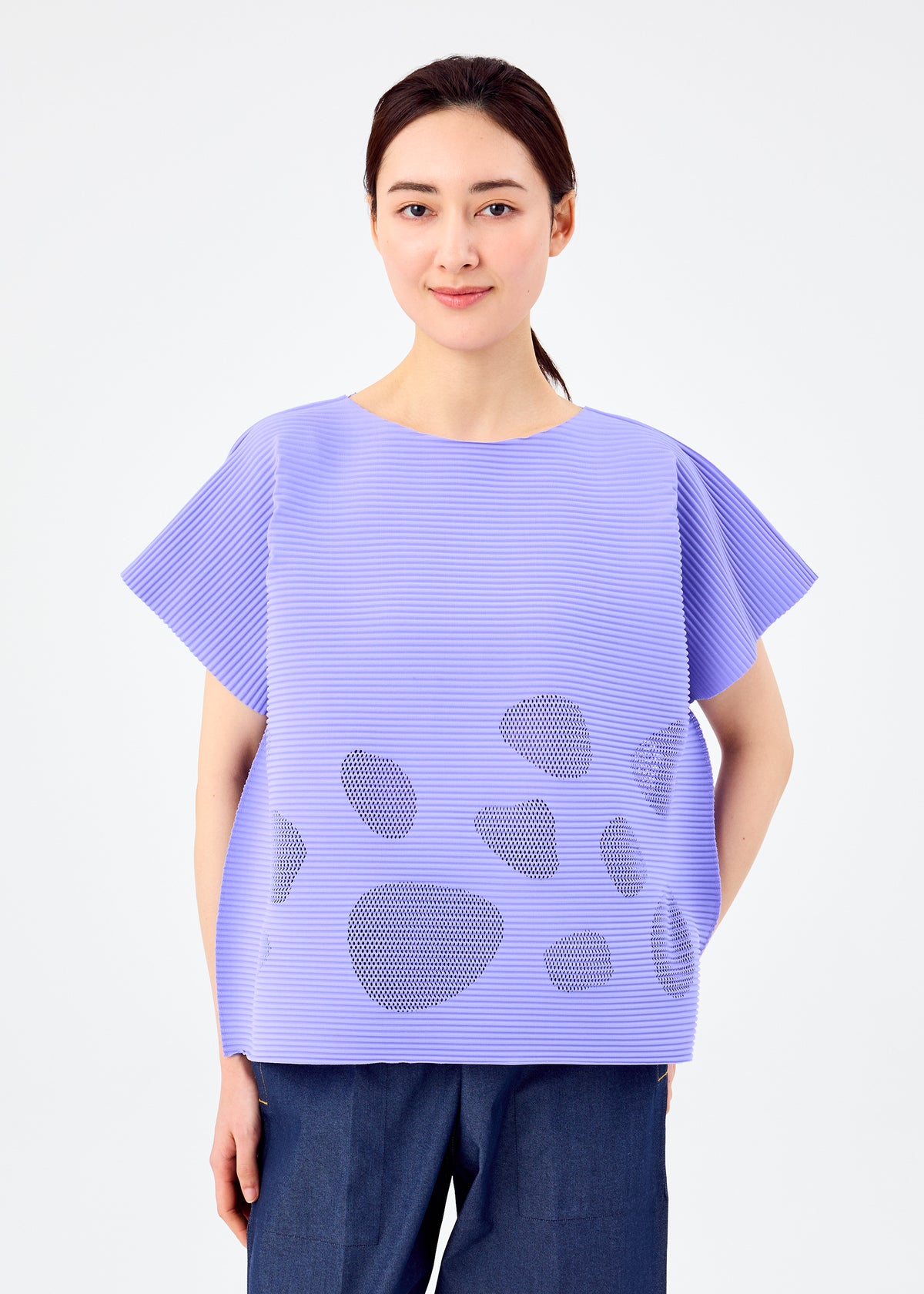 SEA GLASS PLEATS、ウィメンズ_トップス_トップ、着用画像1