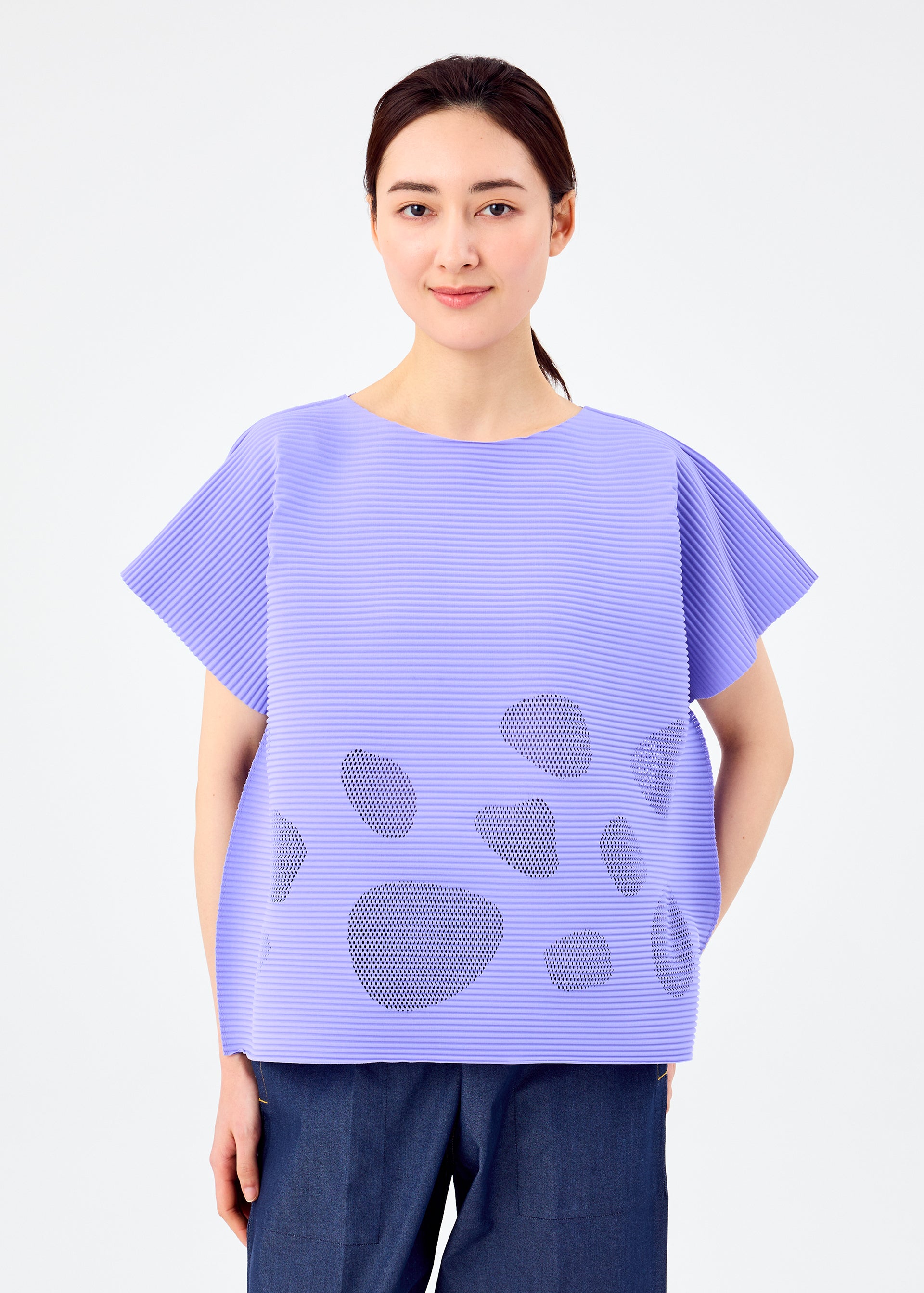 SEA GLASS PLEATS、ウィメンズ_トップス_トップ、着用画像1
