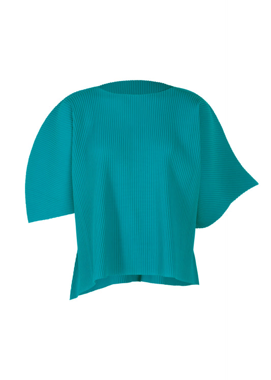 CURVE  PLEATS、ウィメンズ_トップス_トップ、ブルー