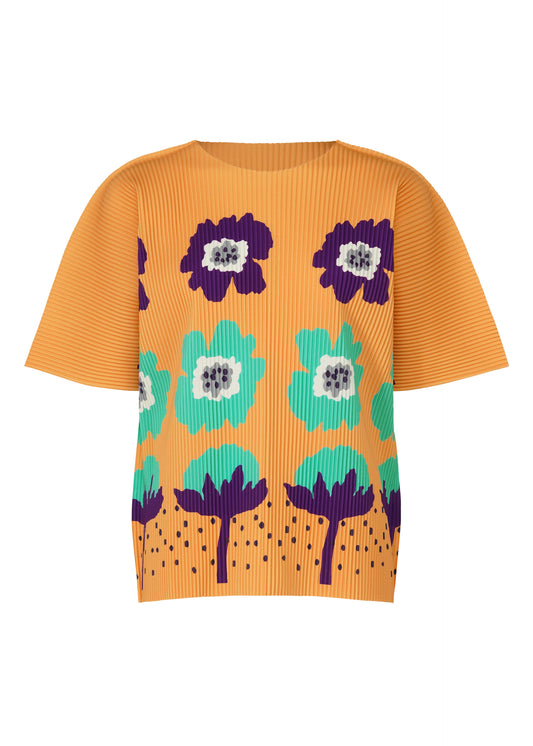 GROW FINE KNIT PLEATS T、ウィメンズ_トップス_トップ、ベージュ