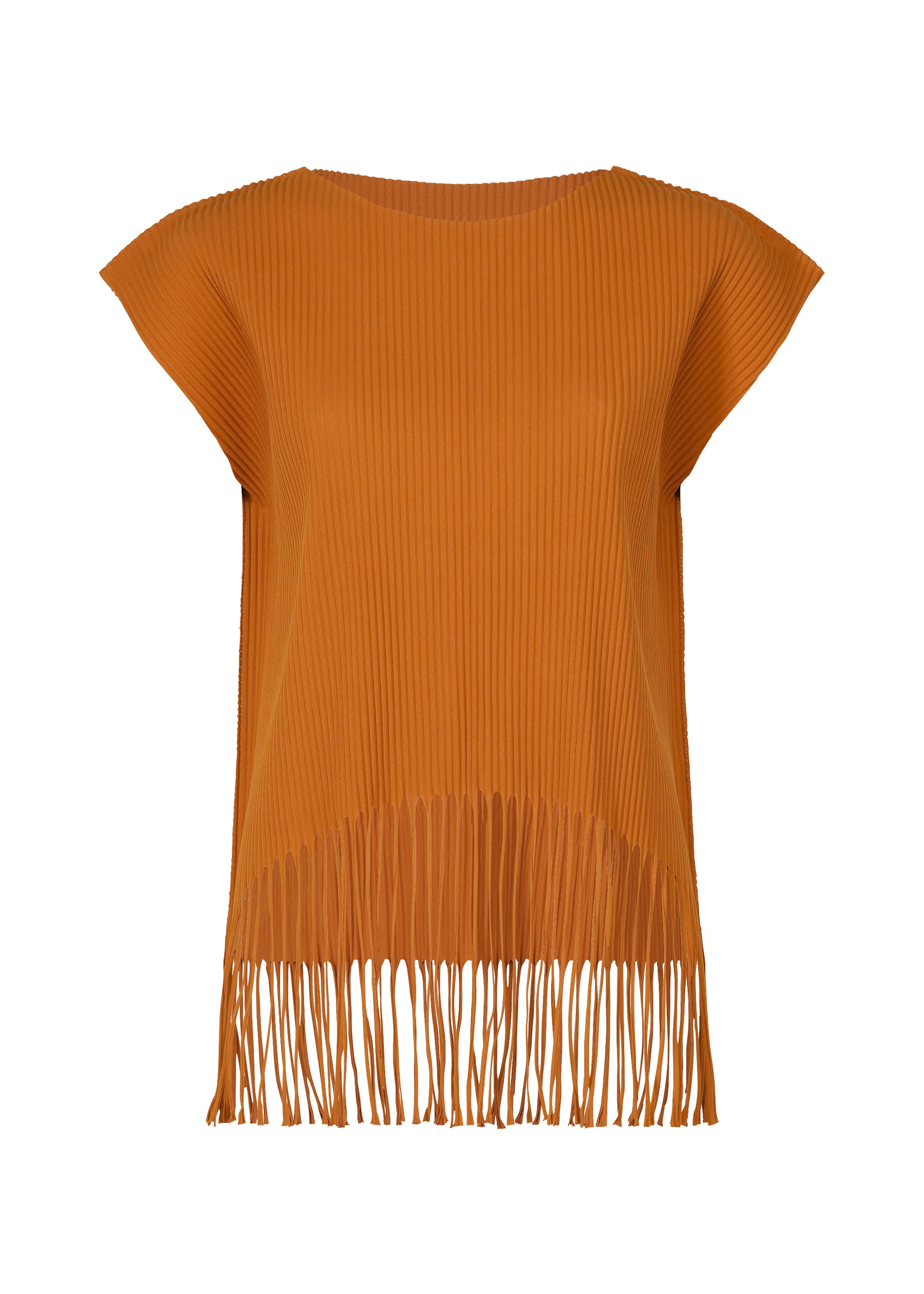 FRINGE PLEATS、ウィメンズ_トップス_トップ、オレンジ