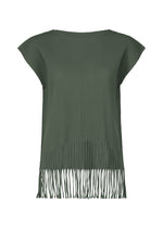 FRINGE PLEATS、ウィメンズ_トップス_トップ、カーキ