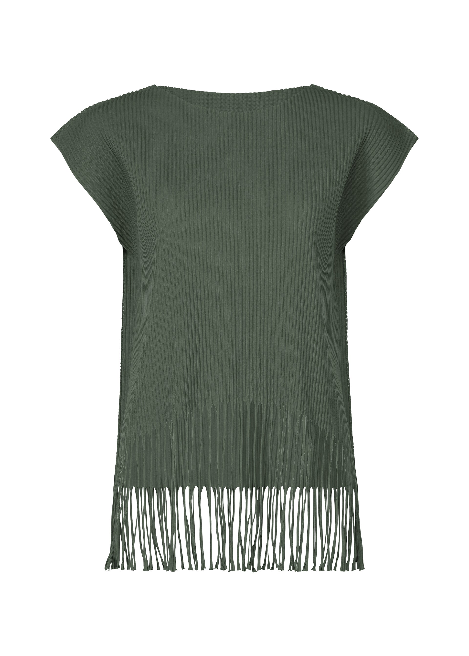 FRINGE PLEATS、ウィメンズ_トップス_トップ、カーキ
