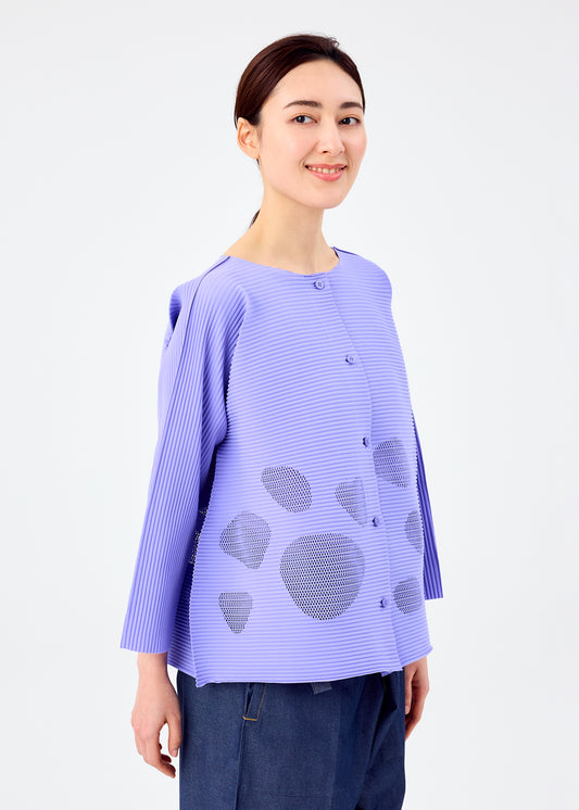 SEA GLASS PLEATS、ウィメンズ_トップス_カーディガン、着用画像1