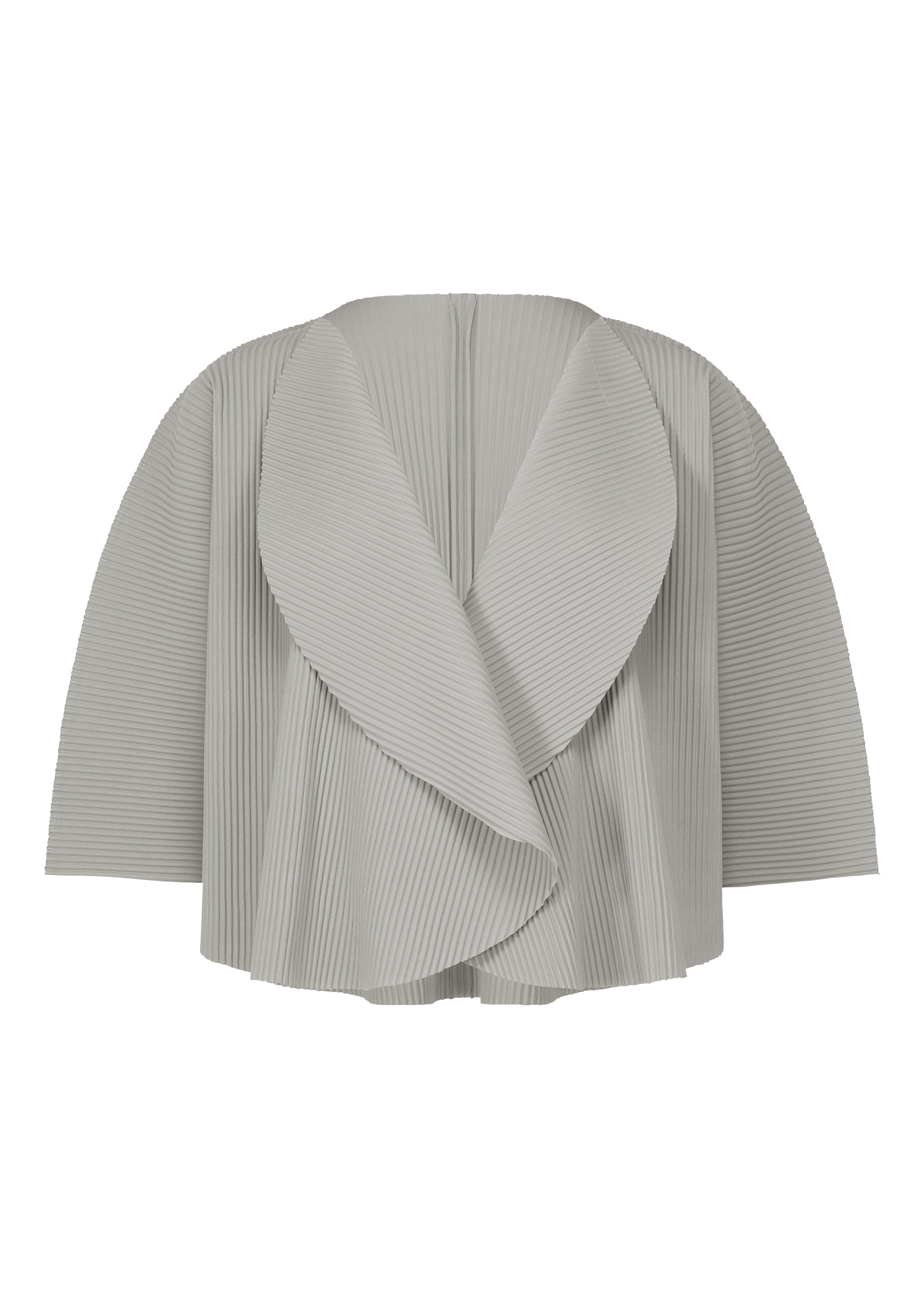 CIRCLE PLEATS、ウィメンズ_トップス_カーディガン、グレー