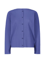 FINE KNIT PLEATS COLOR 1、ウィメンズ_トップス_カーディガン、ブルー