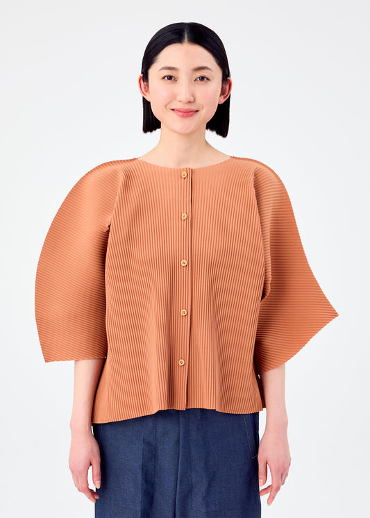 CURVE  PLEATS、ウィメンズ_トップス_カーディガン、着用画像1