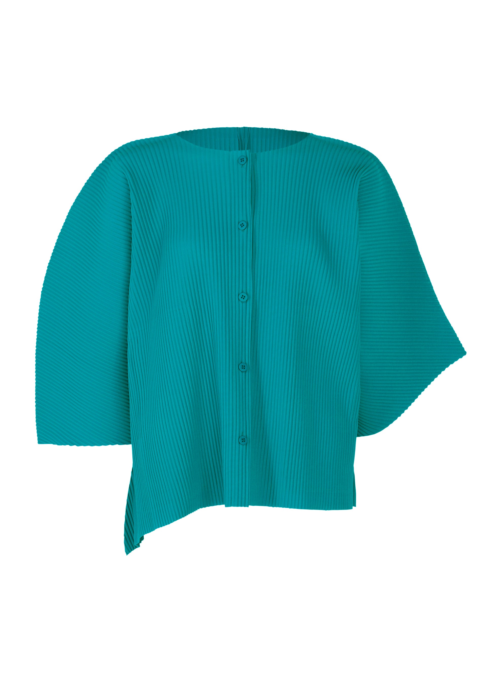 CURVE  PLEATS、ウィメンズ_トップス_カーディガン、ブルー